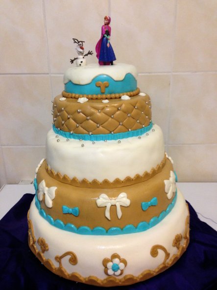 Cake reine des Neiges