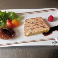 Foie gras marbré de canard fumé