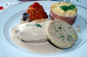 Suprème de poulet au foie gras