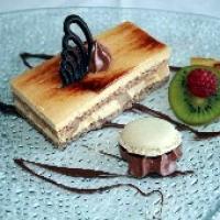 entremet caramel et poire