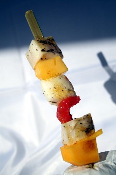 Brochette de poissons