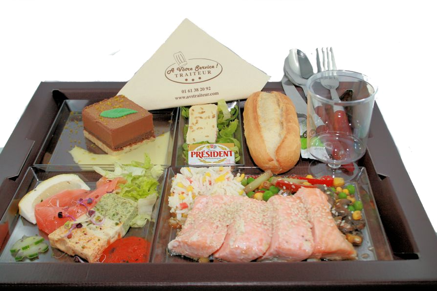 Plateaux repas saumon