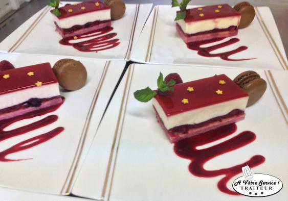 Entremet fraise citron
