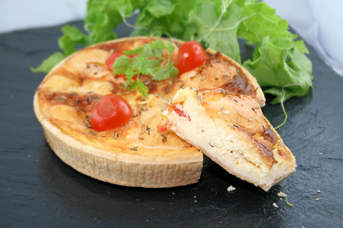 Quiche chevre tomate