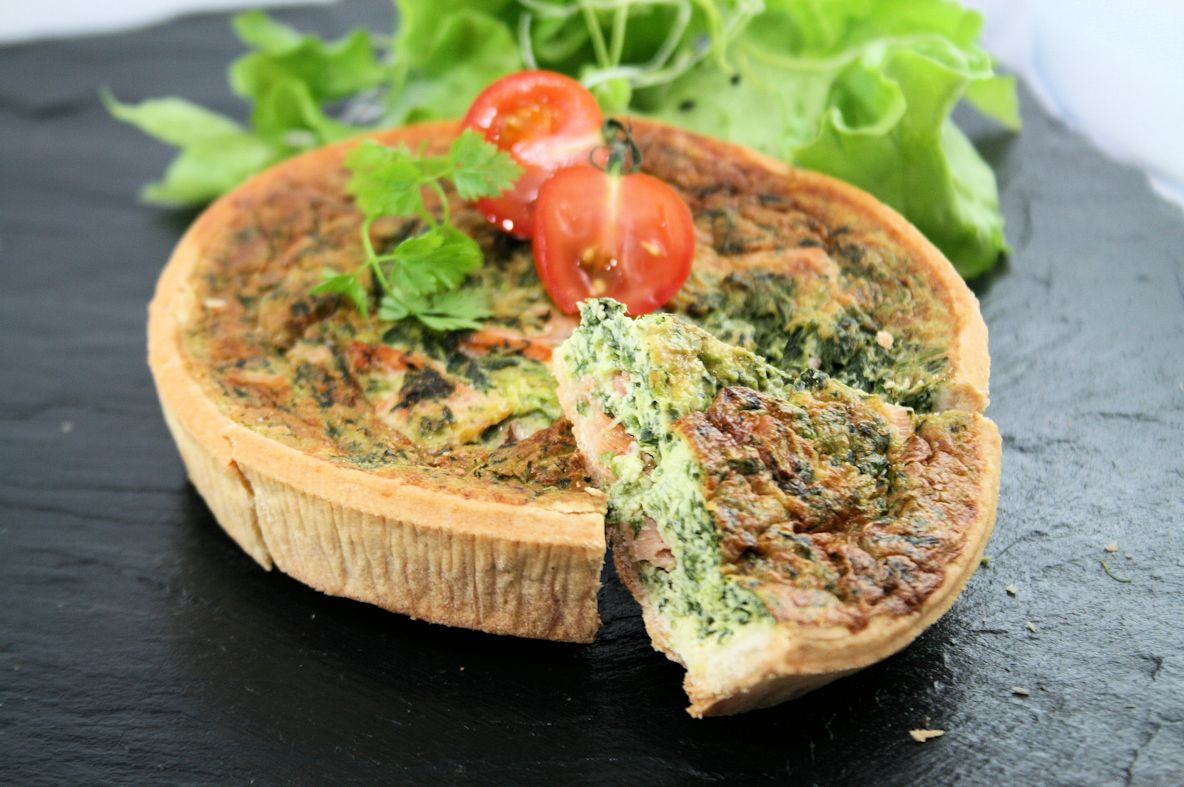 Quiche epinard saumon