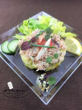 Tartare exotique au crabe